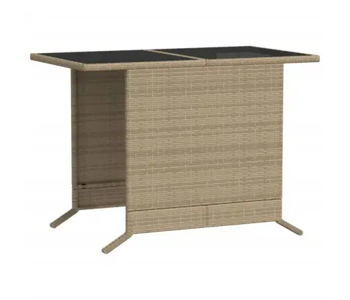 3-Daļīgs Bistro Mēbeļu Komplekts, Matrači, Bēša Pe Rotangpalma Vidaxl