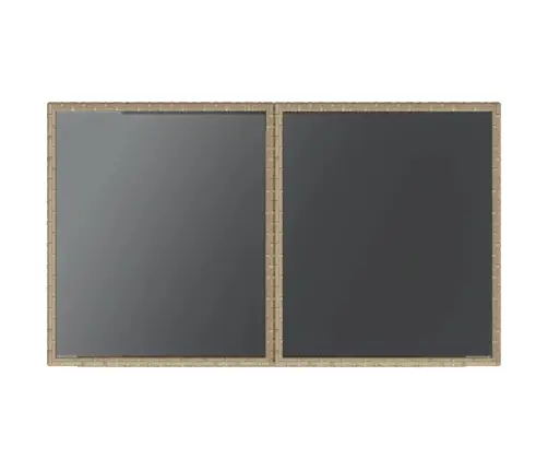 3-Daļīgs Bistro Mēbeļu Komplekts, Matrači, Bēša Pe Rotangpalma Vidaxl