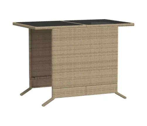 3-Daļīgs Bistro Mēbeļu Komplekts, Matrači, Bēša Pe Rotangpalma Vidaxl