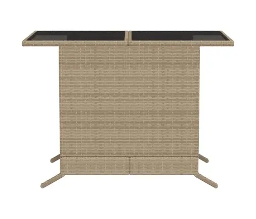 3-Daļīgs Bistro Mēbeļu Komplekts, Matrači, Bēša Pe Rotangpalma Vidaxl