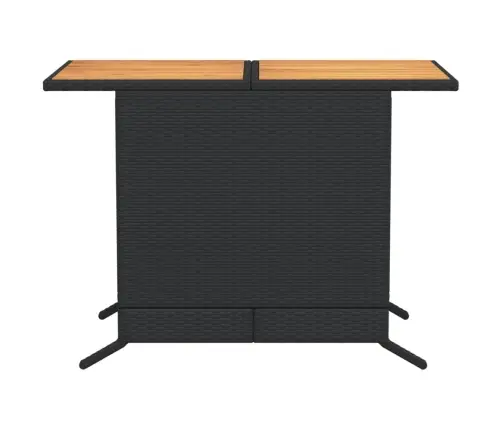 3-Osaline Bistrookomplekt Patjadega, Must, Polürotang