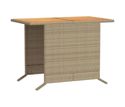 Bistro Komplektas Su Pagalvėlėmis, 3 Dalių, Smėlio, Poliratanas