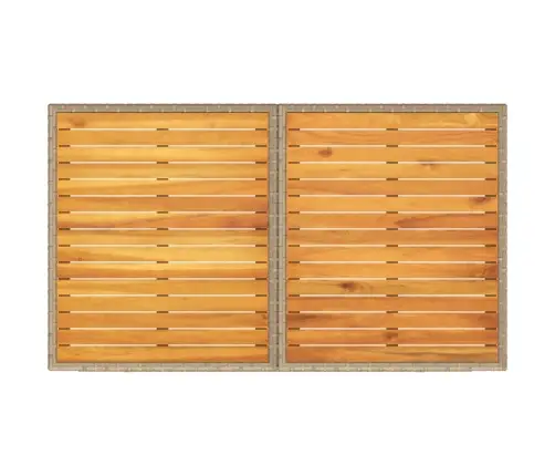 Bistro Komplektas Su Pagalvėlėmis, 3 Dalių, Smėlio, Poliratanas