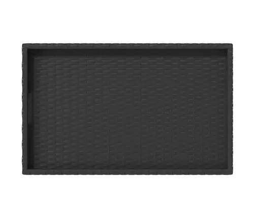 Saliekams Galds, Melns, 65X40X75 Cm, Pe Rotangpalma Vidaxl