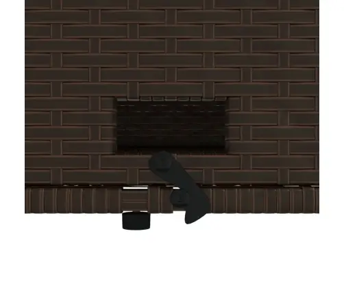 Divvietīgs Dārza Dīvāns Ar Matračiem, Brūna Pe Rotangpalma Vidaxl