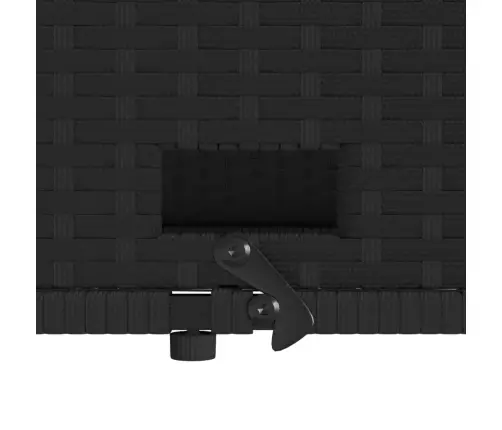 Divvietīgs Dārza Dīvāns Ar Matračiem, Melna Pe Rotangpalma Vidaxl