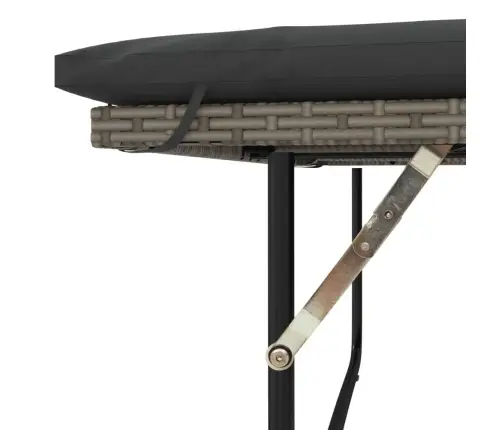 Divvietīgs Dārza Dīvāns Ar Matračiem, Pelēka Pe Rotangpalma Vidaxl Divvietīgs Dārza Dīvāns Ar Matračiem, Pelēka Pe Rotangpalma Vidaxl