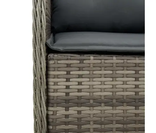 Sodo Kėdės Su Pagalvėlėmis, 2Vnt., Pilkos, Poliratanas Sodo Kėdės Su Pagalvėlėmis, 2Vnt., Pilkos, Poliratanas