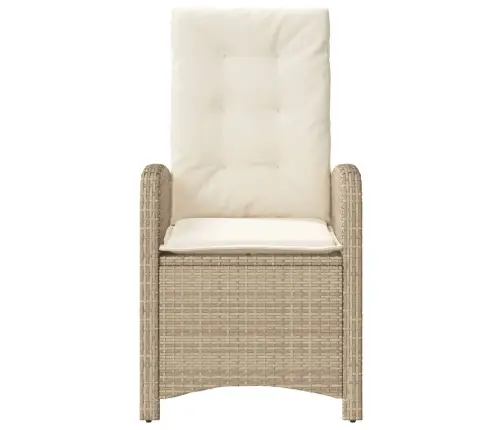 Atgāžams Dārza Krēsls Ar Matračiem, Bēša Pe Rotangpalma Vidaxl Atgāžams Dārza Krēsls Ar Matračiem, Bēša Pe Rotangpalma Vidaxl