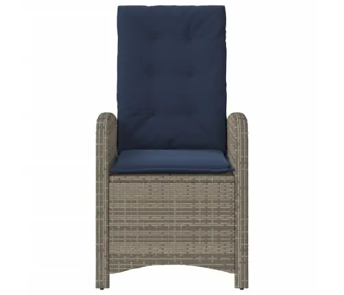 Atgāžami Dārza Krēsli, 2 Gab., Matrači, Pelēka Pe Rotangpalma Vidaxl