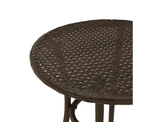 3-Osaline Aia Bistrookomplekt Patjadega, Pruun, Polürotang