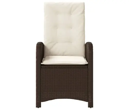 3-Osaline Aia Bistrookomplekt Patjadega, Pruun, Polürotang