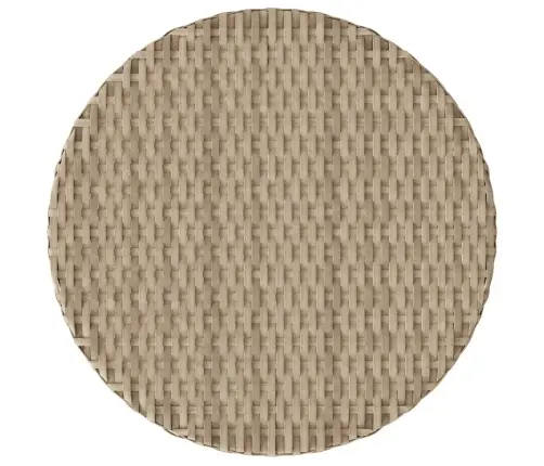 Bistro Komplektas Su Pagalvėlėmis, 3 Dalių, Smėlio, Poliratanas