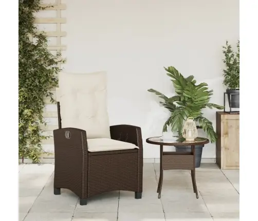 Allalastava Seljatoega Aiatool Koos Patjadega, Pruun, Pe-Rotang