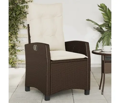 Dārza Krēsli, 2 Gab., Ar Matračiem, Pe Rotangpalma, Brūni Vidaxl