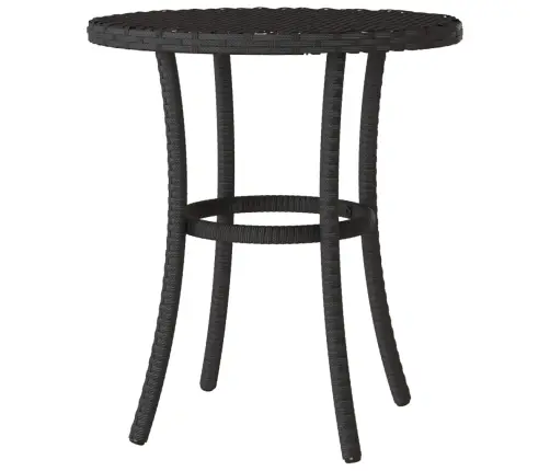 3-Osaline Bistrookomplekt Patjadega, Must, Polürotang