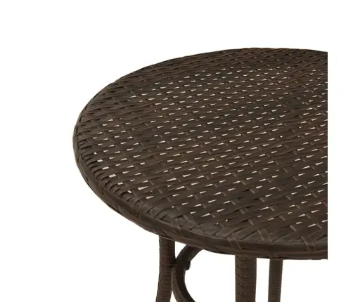 3-Osaline Aia Bistrookomplekt Patjadega, Pruun, Polürotang