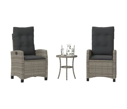 3-Osaline Bistrookomplekt Istmepatjadega, Hall, Polürotang