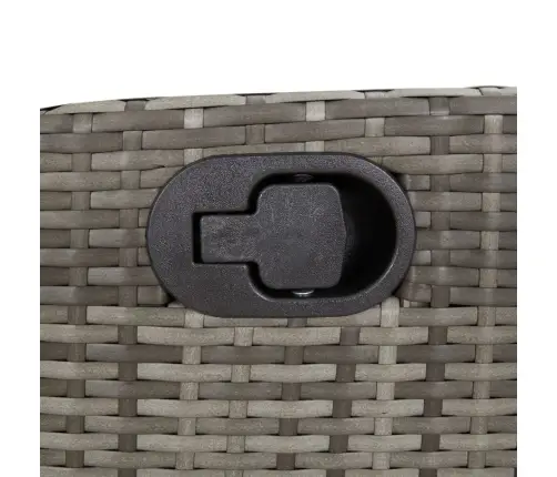 Atlošiama Sodo Kėdė Su Pakoja, Pilkos Spalvos, Poliratanas