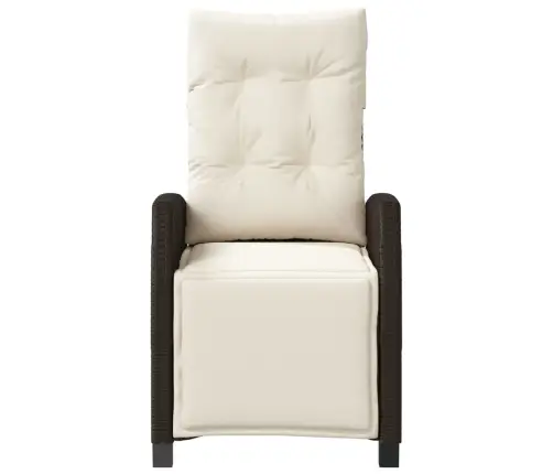 Dārza Krēsli Ar Kāju Balstu, 2 Gab., Brūna Pe Rotangpalma Vidaxl