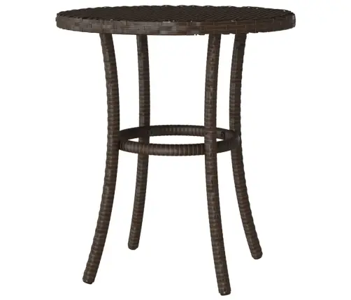 3-Daļīgs Bistro Mēbeļu Komplekts, Matrači, Brūna Pe Rotangpalma Vidaxl