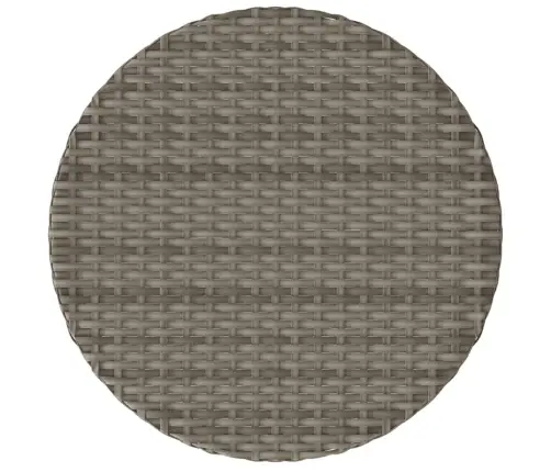 3-Daļīgs Bistro Mēbeļu Komplekts, Matrači,Pelēka Pe Rotangpalma Vidaxl