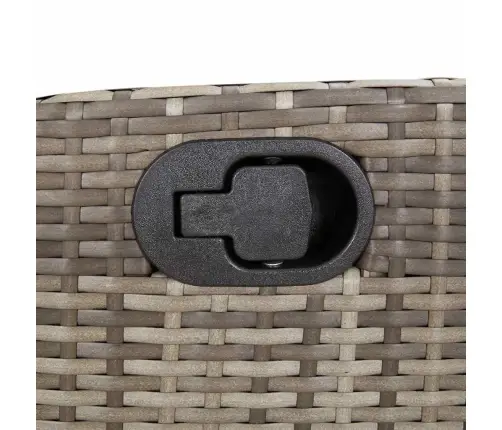 Atgāžams Dārza Krēsls Ar Matračiem, Pelēka Pe Rotangpalma Vidaxl