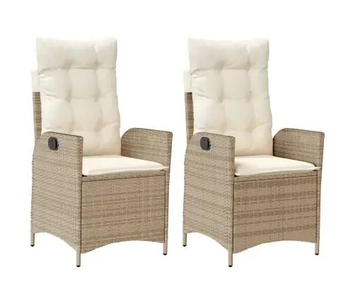 Allalastava Seljatoega Aiatoolid 2 Tk, Patjadega, Beež