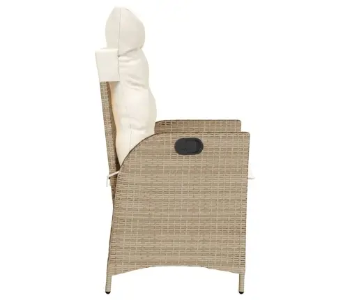 Allalastava Seljatoega Aiatoolid 2 Tk, Patjadega, Beež