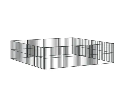 Aptvaras Šunims, 16 Segmentų, Juodas, Galvanizuotas Plienas