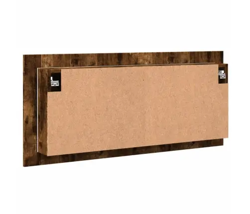 Veidrodinė Vonios Spintelė Su Led, Dūminio Ąžuolo, 100X12X45Cm