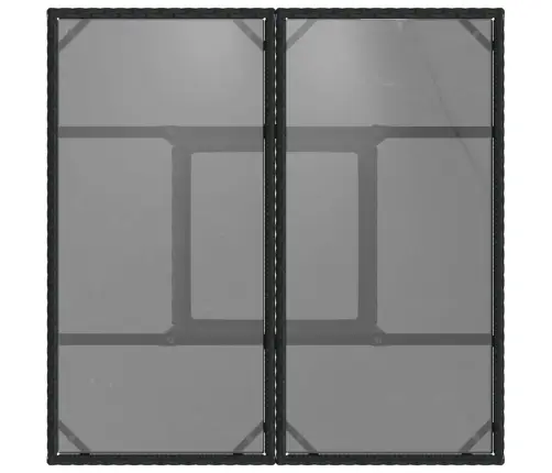 Dārza Galds Ar Stikla Virsmu, 80X80X75 Cm, Melna Pe Rotangpalma Vidaxl Dārza Galds Ar Stikla Virsmu, 80X80X75 Cm, Melna Pe Rotangpalma Vidaxl