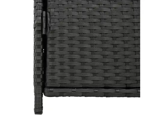 Dārza Skapis, Melns, 83X45X76 Cm, Pe Rotangpalma Vidaxl