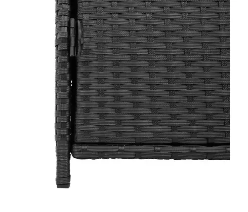 Dārza Skapis, Melns, 83X45X76 Cm, Pe Rotangpalma Vidaxl