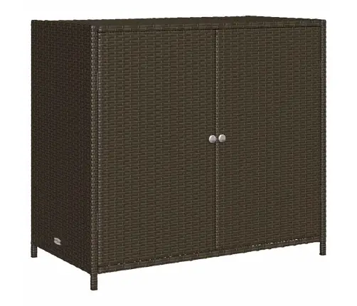 Dārza Skapis, Brūns, 83X45X76 Cm, Pe Rotangpalma Vidaxl