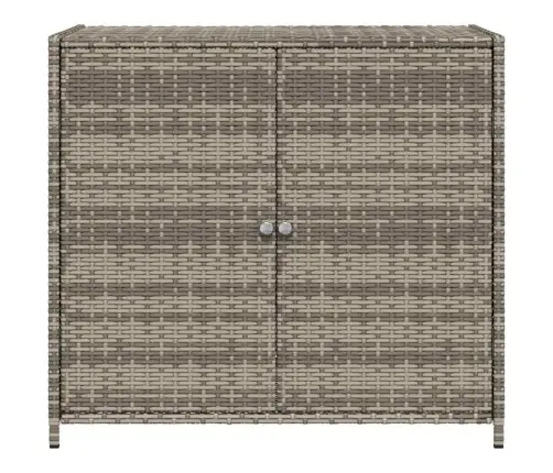 Dārza Skapis, Pelēks, 83X45X76 Cm, Pe Rotangpalma Vidaxl