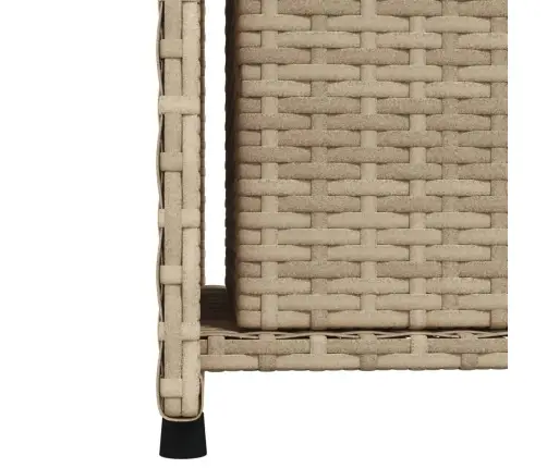 Dārza Skapis, Bēšs, 50X55X115 Cm, Pe Rotangpalma Vidaxl