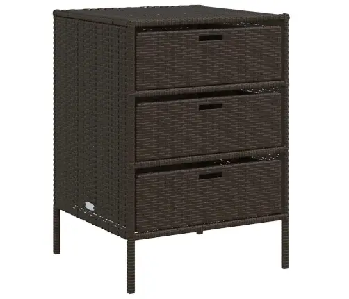 Sodo Spintelė Daiktams, Ruda, 55X59X80cm Poliratanas