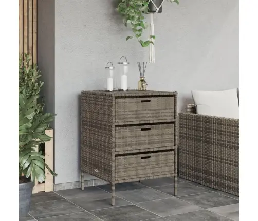 Sodo Spintelė Daiktams, Pilka, 55X59X80cm Poliratanas