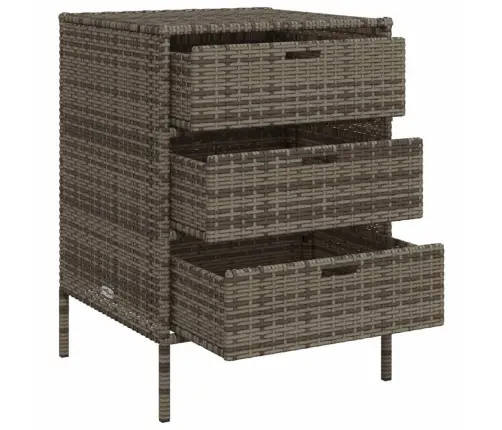 Sodo Spintelė Daiktams, Pilka, 55X59X80cm Poliratanas