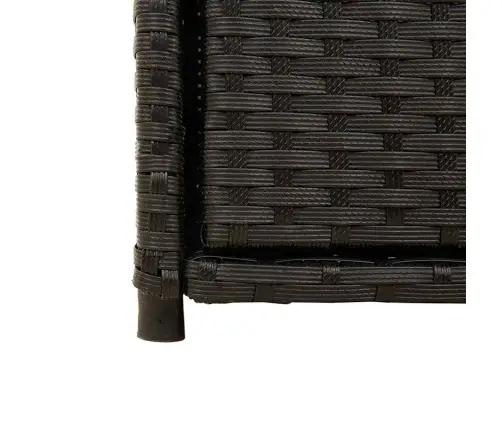 Dārza Skapis, Melns, 55X55X111 Cm, Pe Rotangpalma Vidaxl
