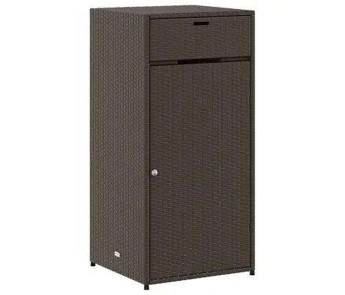Sodo Spintelė Daiktams, Ruda, 55X55X111cm Poliratanas