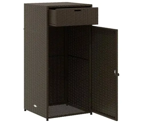 Sodo Spintelė Daiktams, Ruda, 55X55X111cm Poliratanas