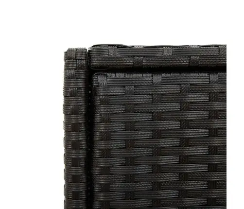 Dārza Skapis, Melns, 105X55X113 Cm, Pe Rotangpalma Vidaxl