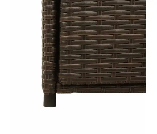 Dārza Skapis, Brūns, 105X55X113 Cm, Pe Rotangpalma Vidaxl