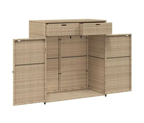 Sodo Spintelė Daiktams, Pilka, 105X55X113cm Poliratanas