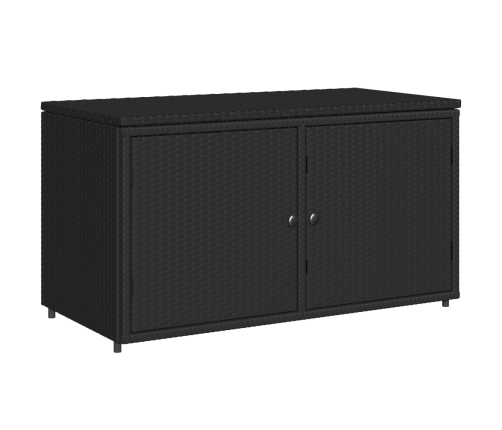 Dārza Skapis, Melns, 110X55X60,5 Cm, Pe Rotangpalma Vidaxl