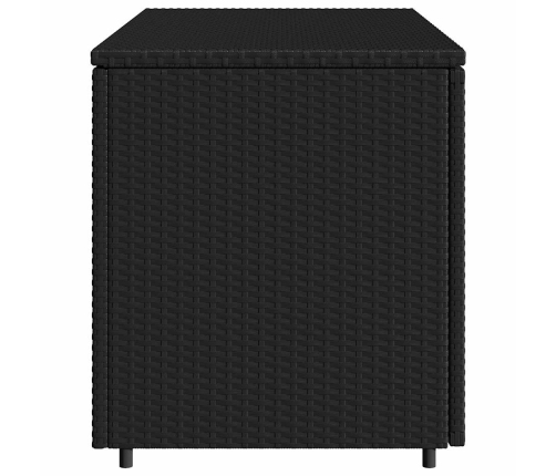 Dārza Skapis, Melns, 110X55X60,5 Cm, Pe Rotangpalma Vidaxl