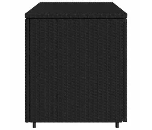 Dārza Skapis, Melns, 110X55X60,5 Cm, Pe Rotangpalma Vidaxl