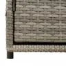 Dārza Skapis, Pelēks, 110X55X60,5 Cm, Pe Rotangpalma Vidaxl